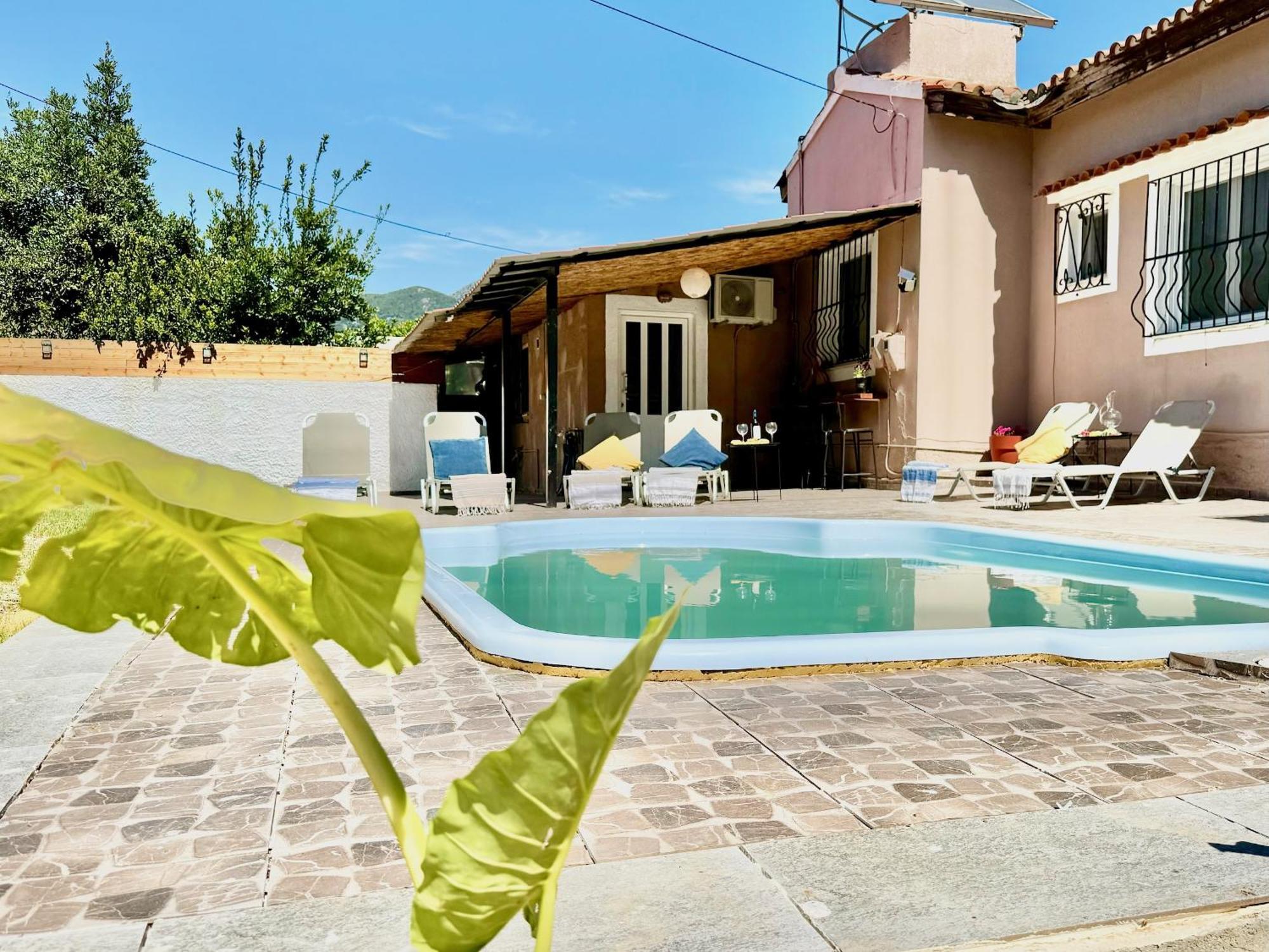Beach Villa Night Flower With Private Pool By Dadovillas Dassia  Exterior photo